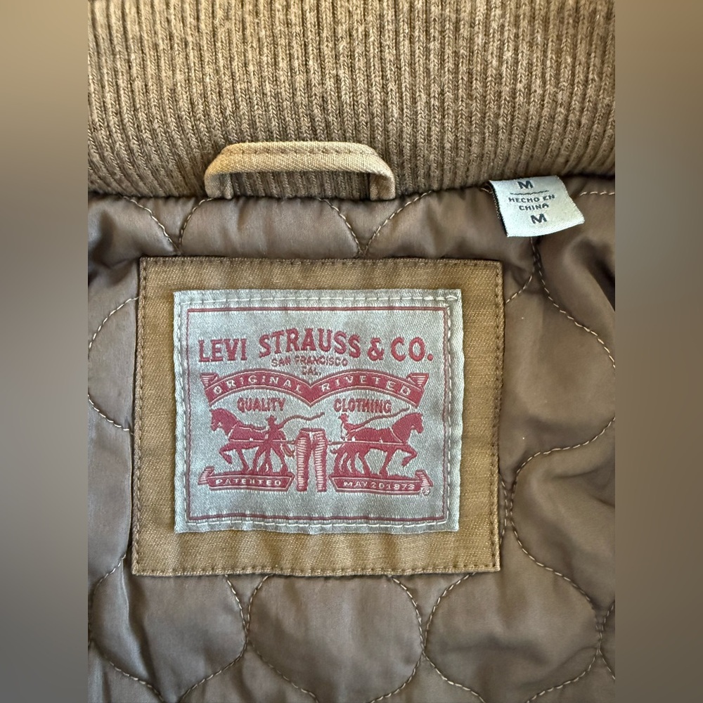 LEVI’S Full Zip/Snap Garment Dyed Barn Coat!  NWTS   M - Picture 3 of 10